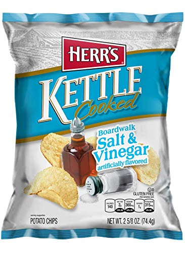 HERR'S SALT & VINEGAR KETTLE CHIPS