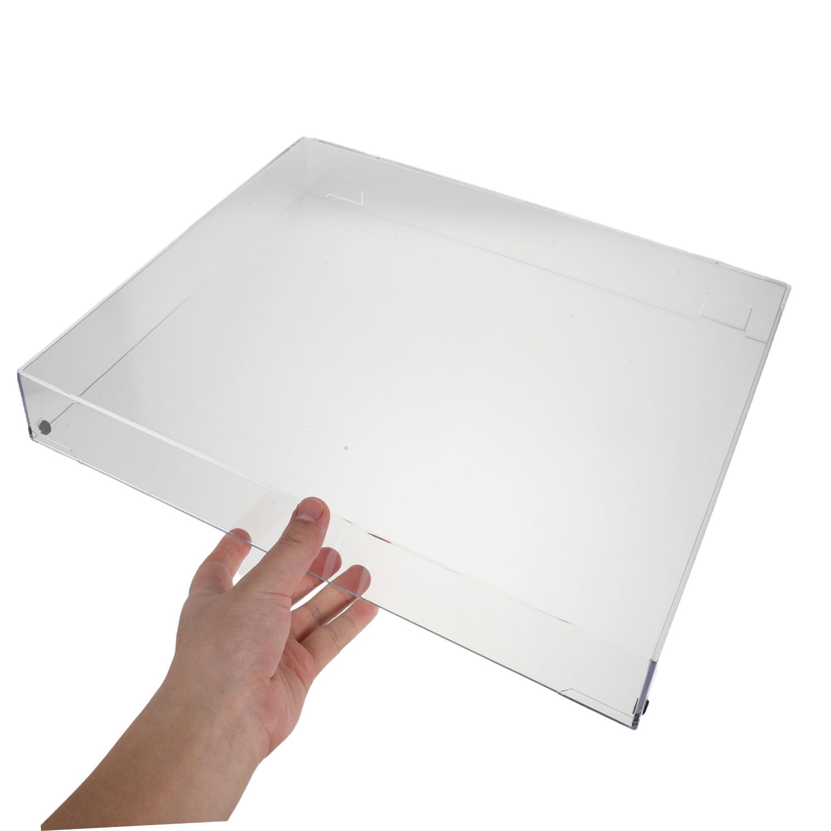 CALLARON Copertura Antipolvere Trasparente in Acrilico per Vinile, Leggera e Facile da Installare, per Impianti Audio Domestici e Protezione Stereo