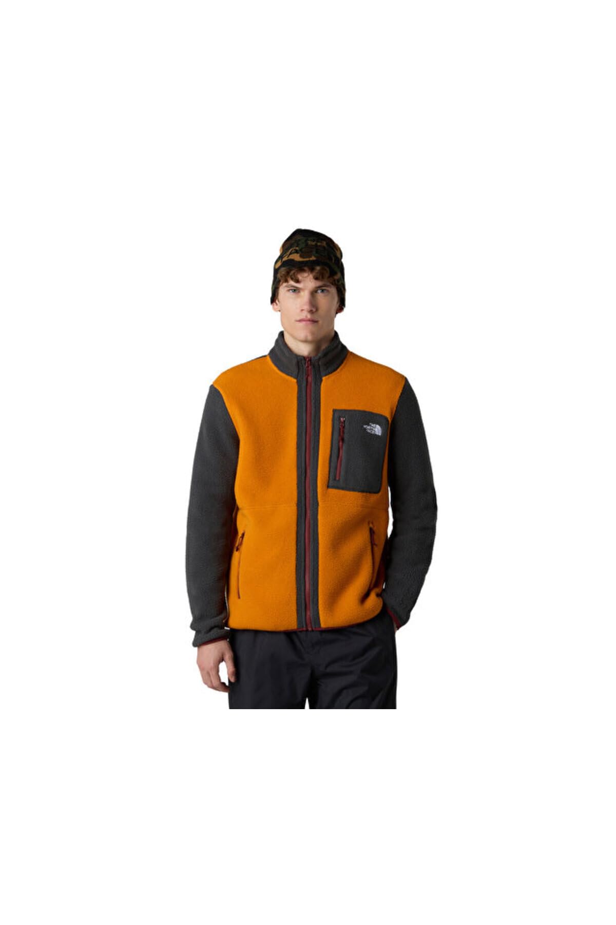 THE NORTH FACE Herren Yumiori Full Zip Jacke, Agate Orange/Asphalt Gr, L – Ansicht 2