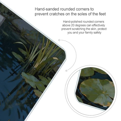 Balanza digital Goldfish Moon Pond para baño 400 lb miniatura 4