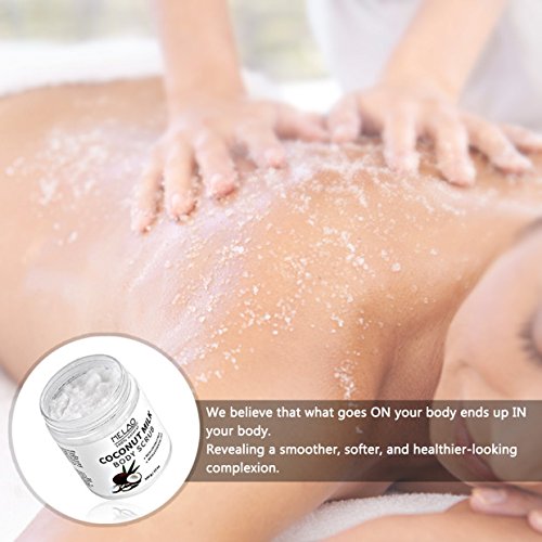 Exfoliërende bodyscrub Kokosmelk en Dode Zeezout Hydraterende hydraterende gezichtsscrub en masker door Pure Body - Image 3