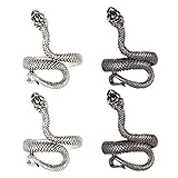 【Glänzend und Farbenfroh】Der Schlangenring ist ein modisches Rocker- und Spitzenschmuck. Ideal zum Kombinieren mit auffälligen Kleidern und/oder lässigen Kleidern und für einen Hauch von Schönheit zu jeder Veranstaltung, Party oder Alltag.