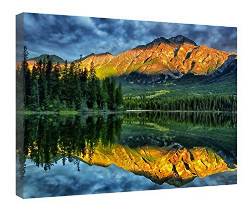 Toile murale en bois reflet encadré pour créer une ambiance zen dans votre chambre