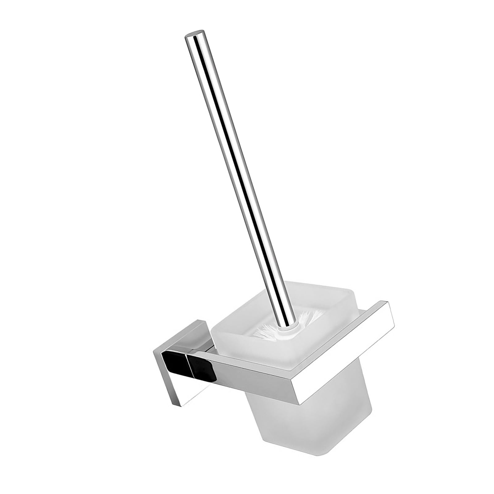 Newft Light Ergonomic Steel Toilet Brush Featuring Stable Base And Dense Bristle For Bathroom Steel Toilet Brush