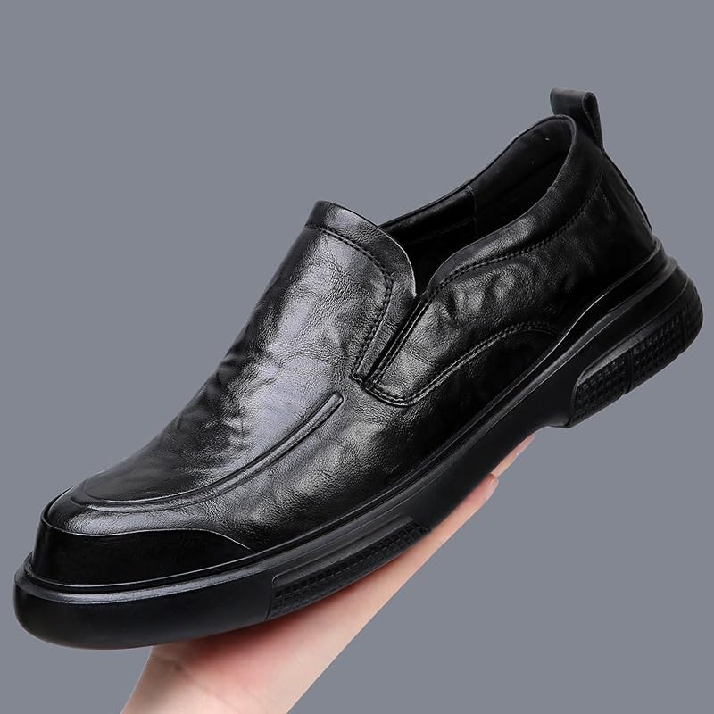 Men's Leather Oxford Shoes Formal Classic Business Slip-On Loafers Wedding Dress Comfortable Loafers3