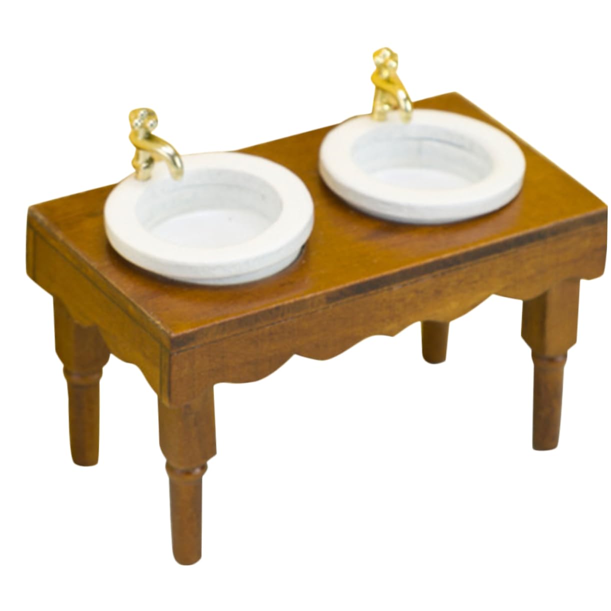 TOYANDONA Puppenhaus Waschbecken - Weiße Miniatur Küchenspüle Aus Holz