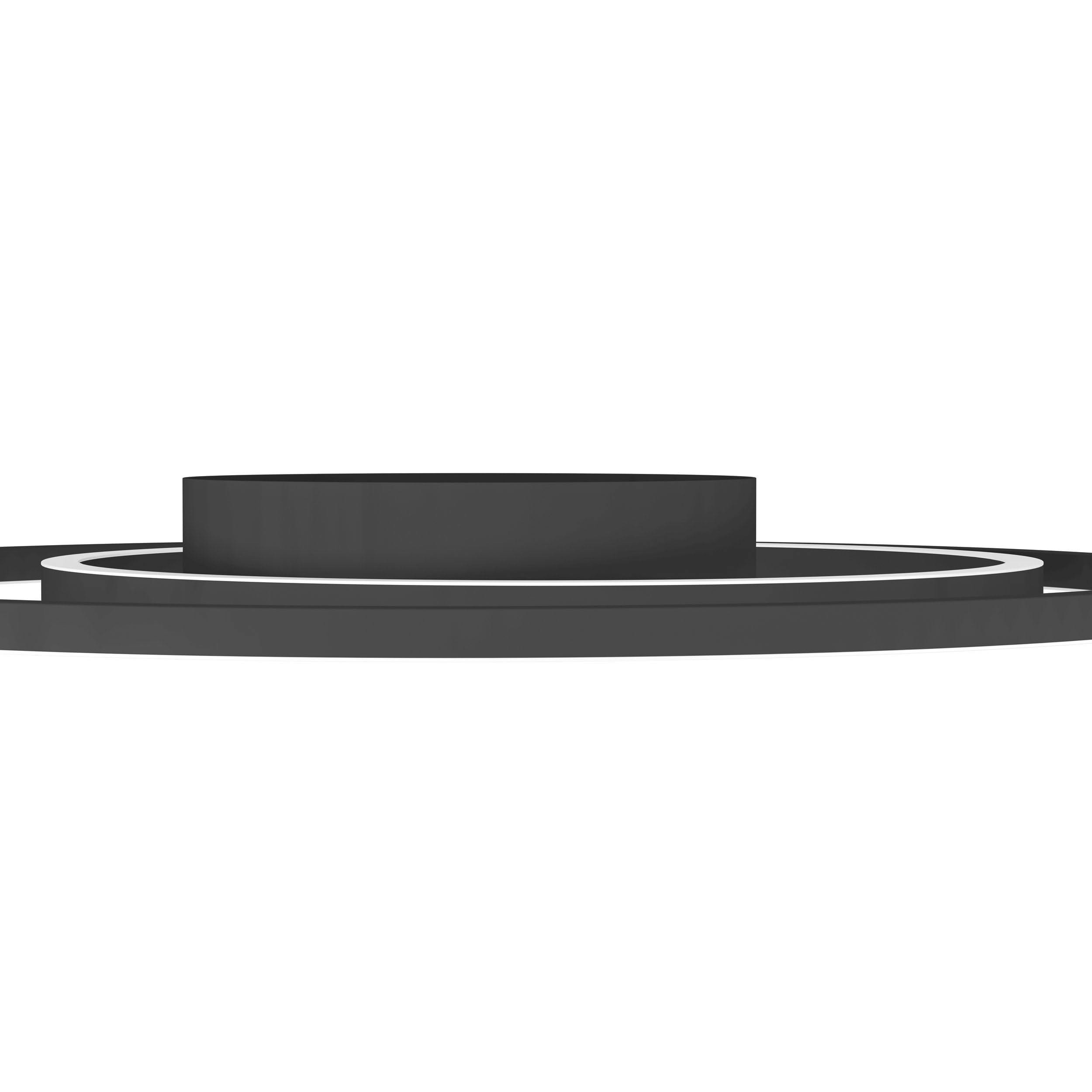 EGLO connect.z Smart Home LED Deckenleuchte Calagrano-Z, ZigBee | App und Sprachsteuerung mit Alexa, warmweiß-kaltweiß, RGB-Hintergrundbeleuchtung, dimmbare Metalllampe in schwarz, Ø 45 cm