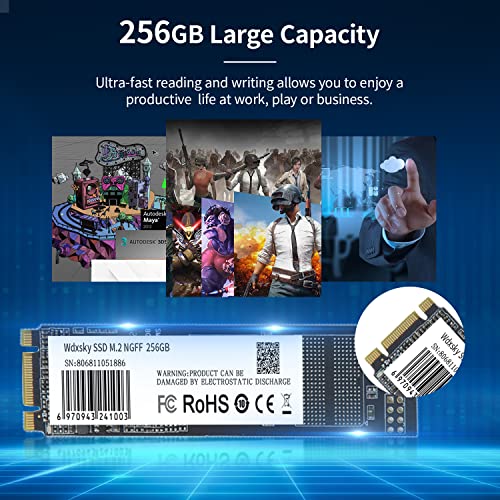 Image of SSD Internal Solid State Drive, 256GB M.2 NVMe SSD, 500Mbps MAX Read Speed / 430Mbps Max Write Speed, Compatible with NVMe & PCIe, Internal Solid State Drive for Laptop, Desktop and Gaming PC