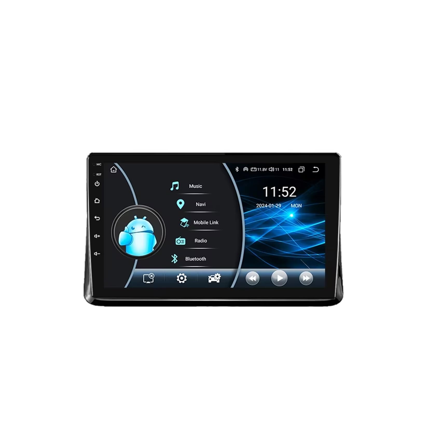 Radio samochodowe z Androidem 15, ekranem dotykowym, 10 cali, 2 DIN, do Toyoty Noah 80 Esquire Voxy 2014-2019, z BT FM, USB, sterowaniem z kierownicy, kamerą cofania, samochodowym odtwarzacz
