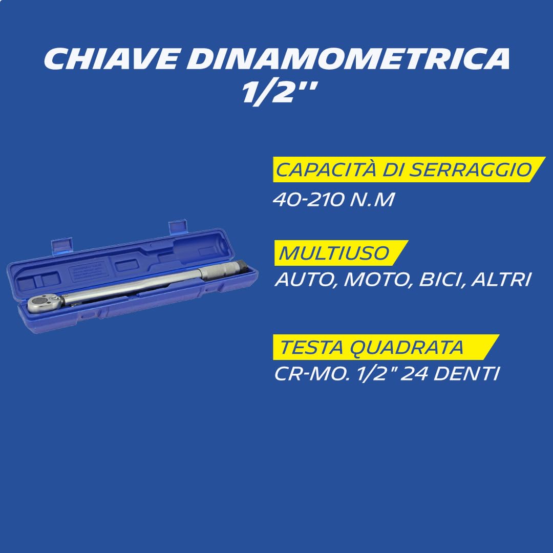 MICHELIN Chiave dinamometrica, blu, L con valigetta