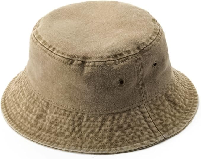 KeepSa Fischerhut Baumwolle Damen/Herren Faltbar Einfarbig Bucket Hat Sonnenhut Anglerhut Outdoor Hut Sommermütze Garten Camping Wandern Reisen Strandhut
