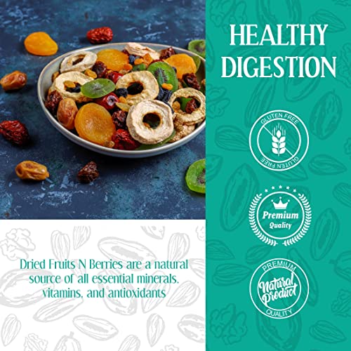 Image of 20-20 Dry Fruits Dehydrated Fruits N Berries - Cranberries, Strawberry, Kiwi, Mango, Papaya - Nutritious Snack for Kids and Adults - 200 g