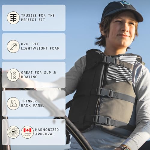 Image of Stohlquist Kids Life Jacket 50-90 lbs - Coast Guard Approved Life Vest - Type III PFD for Boys and Girls - Secure & Adjustable Fit for Swimming, Boating & Water Sports