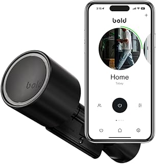 Bold – Elite Smart Lock Zylinder SX33 – Intelligentes Türschloss ohne Schlüssel – Bluetooth & WLAN – Einfache Installation – App-Steuerung – Schwarz