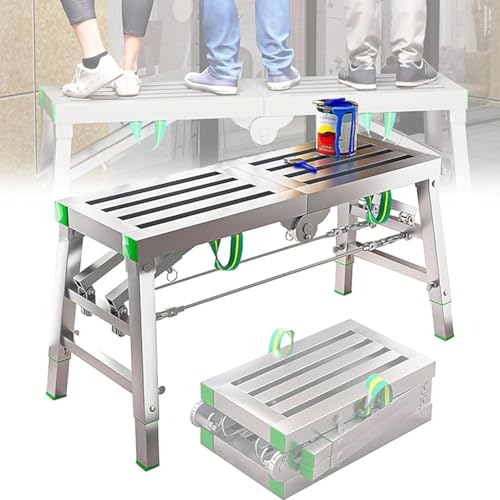 Échelle pliante multifonctionnelle pour travailler en hauteur sans trembler