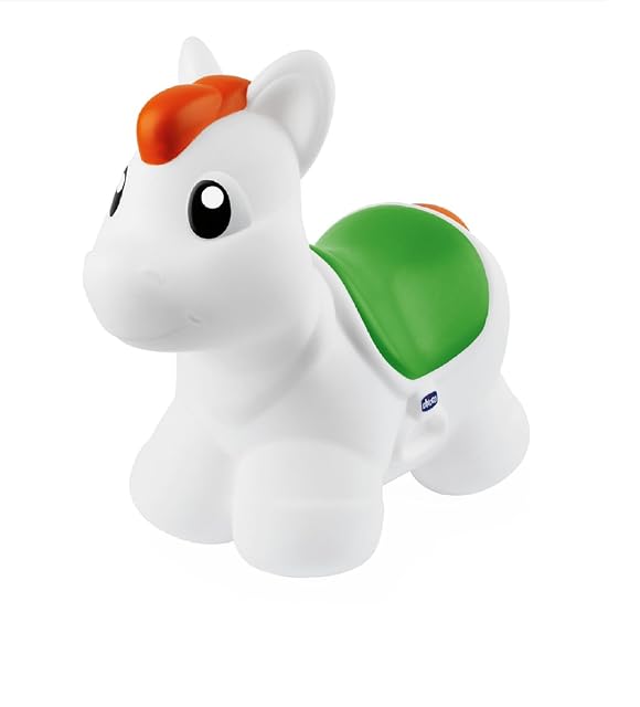 Chicco Bouncy Rodeo, Juguete Inflable y reboteador fácil de inflar con Bomba Manual incluida, para Jugar Dentro y Fuera de casa, Material Suave, Resistente y fácil de Limpiar, 18 Meses-5 años.