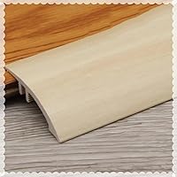 Vista 1 de Tira de transición de umbral de PVC de 1/2 a 4/5 pulgadas, tira de transición de piso para umbral de puerta, tira de borde de piso, tira de cubierta