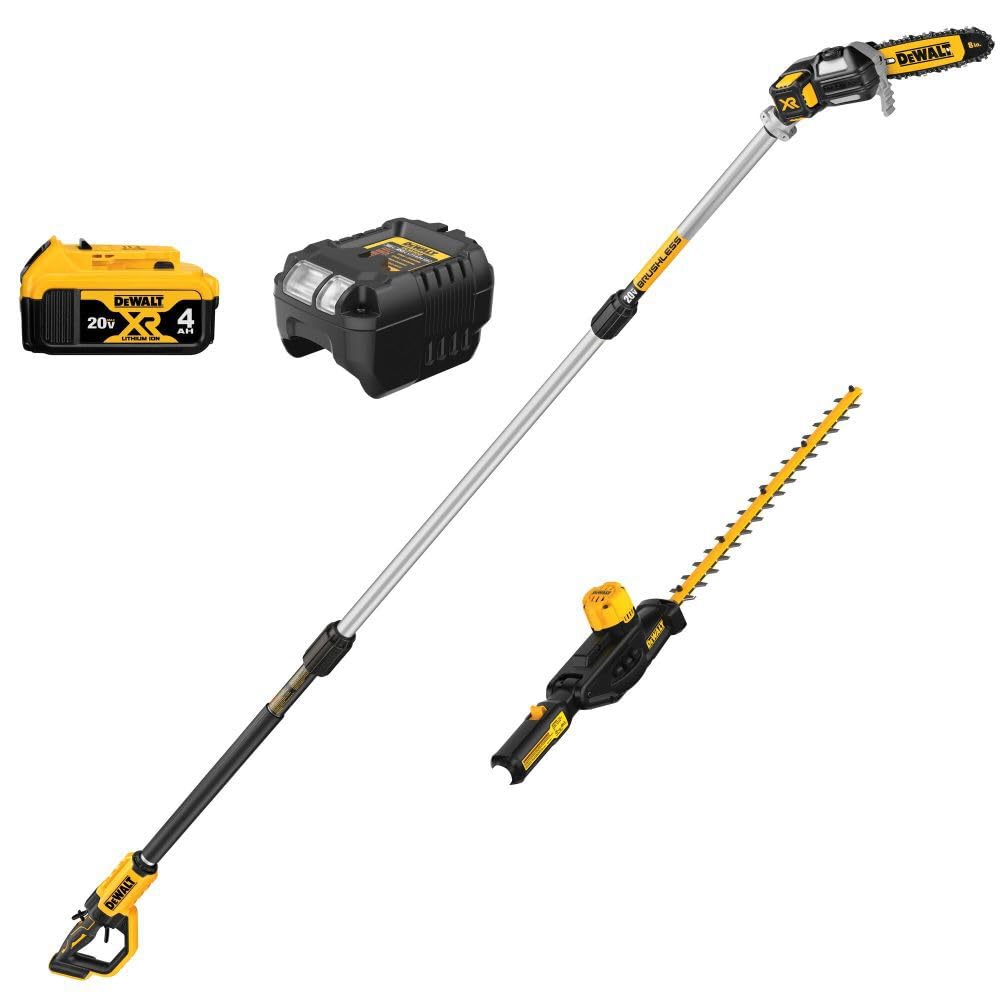 DEWALT DCKO86M1 20V MAX* Cordless Pole Saw and Pole Hedge Trimmer Combo Kit