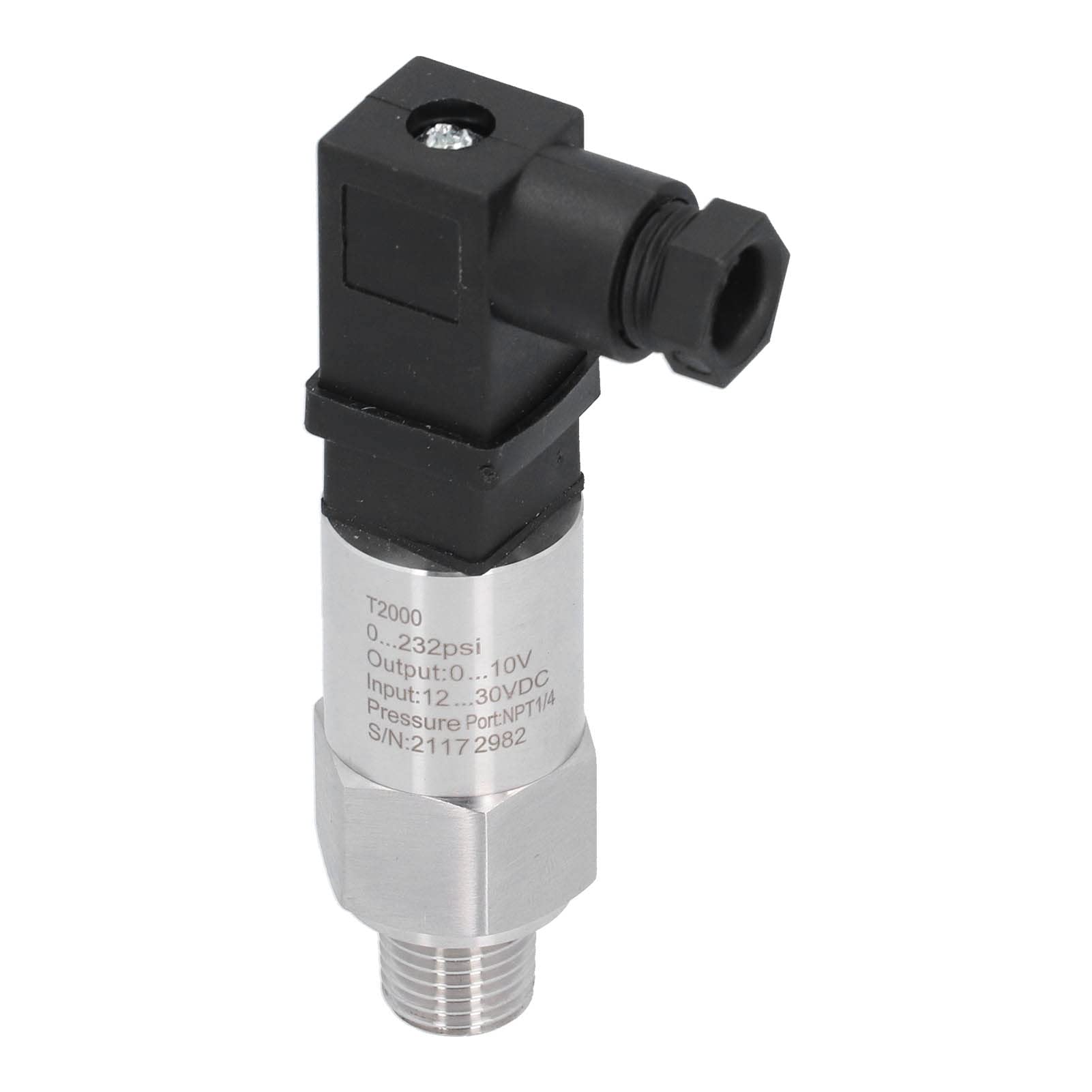 Fafeicy Wasserdruck Sender, 0-232psi Drucksensor mit ASIC Tech, NPT1/4, 0-10V, 1,5 -mal der Nenndruck, Breites Anwendungs Feld, Edelstahl