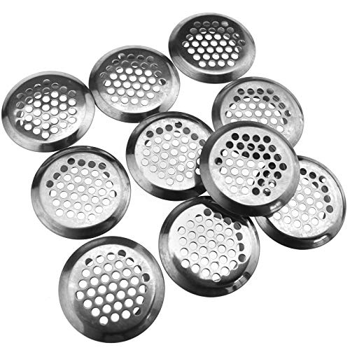 ENET 10 Piezas 42 mm Redondo de Malla de Acero Inoxidable Armario...