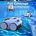 (2025 New) Robotic Pool Vacuum, Robotic Pool Cleaner for Inground Pools, Pool Robot with Smart Navigation, Floor/Wall/Waterline Cleaning, 180 Mins Runtime for Pool Up to 2100 Sq.ft