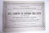 restaurant marina arenys  GUIA DE BARCELONA A ARENYS DE MAR POR EL FERRO - CARRIL (Facsimil año 1857)
