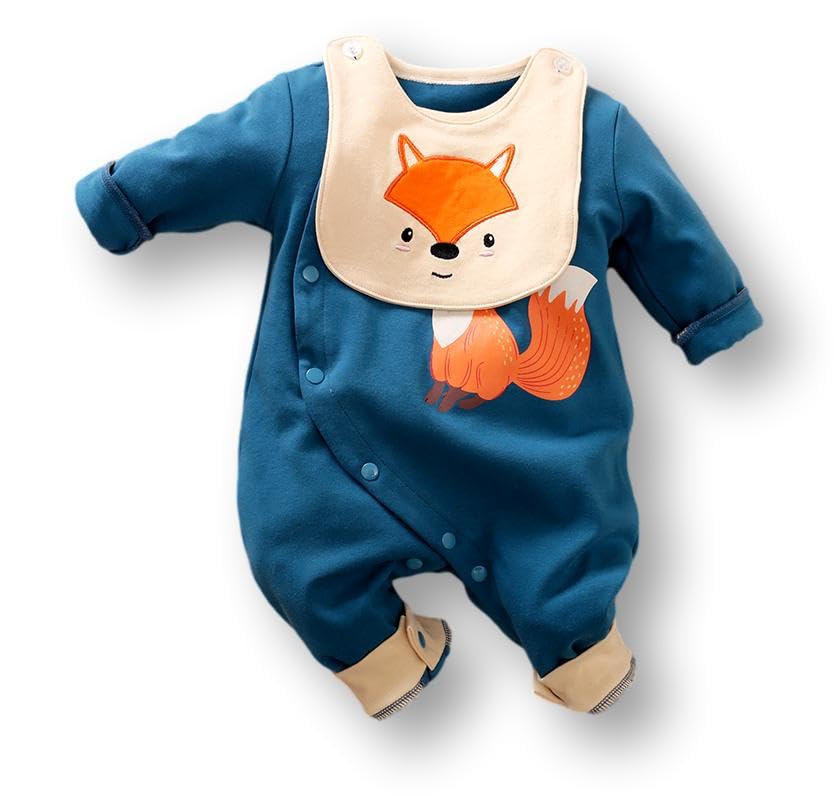 BambinosBabysuit Blue Fox baby romper baby girl outfit baby boy outfit newborn baby outfit baby clothes baby onesie newborn onesie