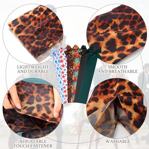 Huhumy 6 Pcs Horse Tail Bag Breathable Guard 22" Slip on Horse Care Tail Wrap 2 Strand Closure Straps Grooming Supplies to Keep from Dirt Breakage Rubbing 6 Designs(Vintage Style) by Huhumy - Image 3