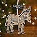 Personalized Donkey Ornament – Handcrafted Wooden Farm Animal Ornament – Rustic Country Christmas Tree Decor – Custom Name & Year Gift – Handmade in USA