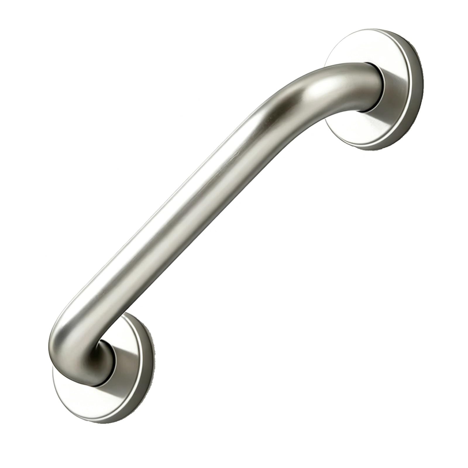 Shower Grab Bar, Concealed Screw Wall Mount Ergonomic Sloped Support Handrail for Shower, Toilet & Elderly Fall Prevention(48cm)