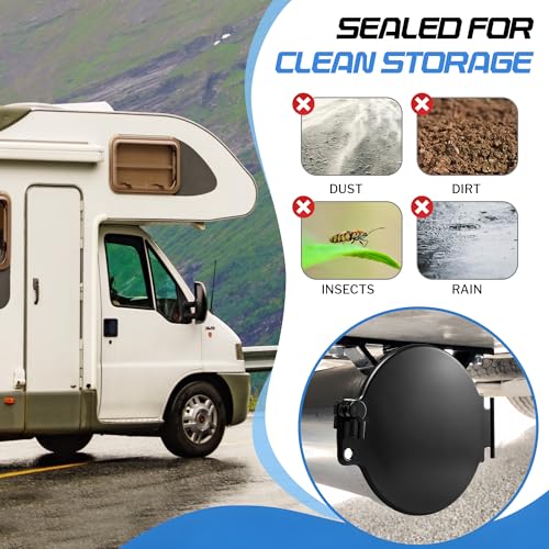 Dreyoo 2 Pack RV Sewer Hose Replacement Hatch Door Cover, RV Hatch Door