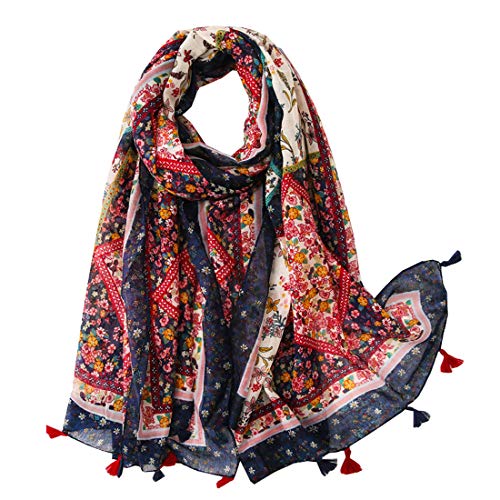 Étole Dentelle Femme YLUFAC - Noir, Polyester, 185x65cm - Pour Mariage, Soirée, Plage - Léger Et élégant