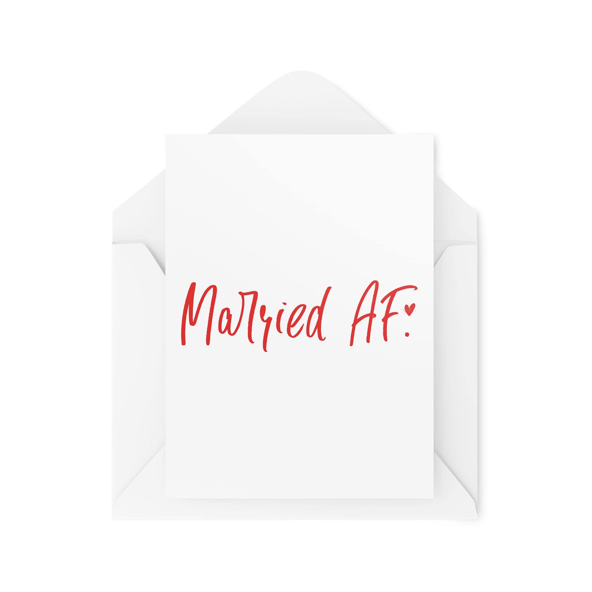 Funny Wedding Cards - Married AF - Just Married Cards - Newlyweds Card - Banter Wedding Card - Bestie Cards - Bride and Groom Card CBH1571