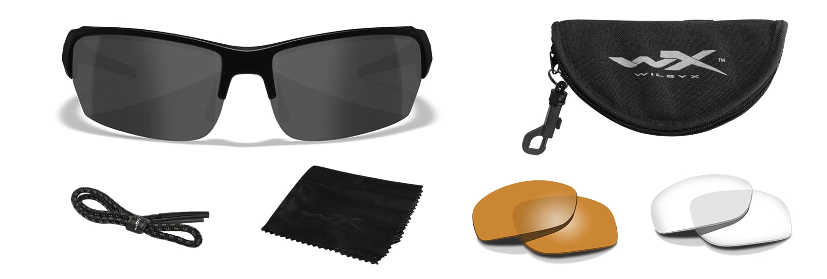 Wiley X Saint Tactical Sunglasses, ANSI Safety Glasses for Men UV