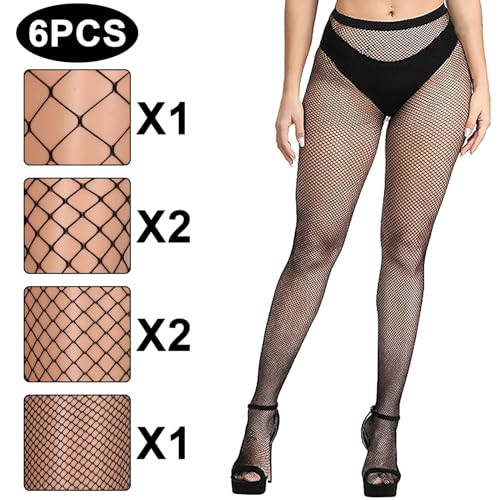 Image of Buauty Black Fishnet Stockings for Women, Fishnet Tights Plus Size One Size Fit All