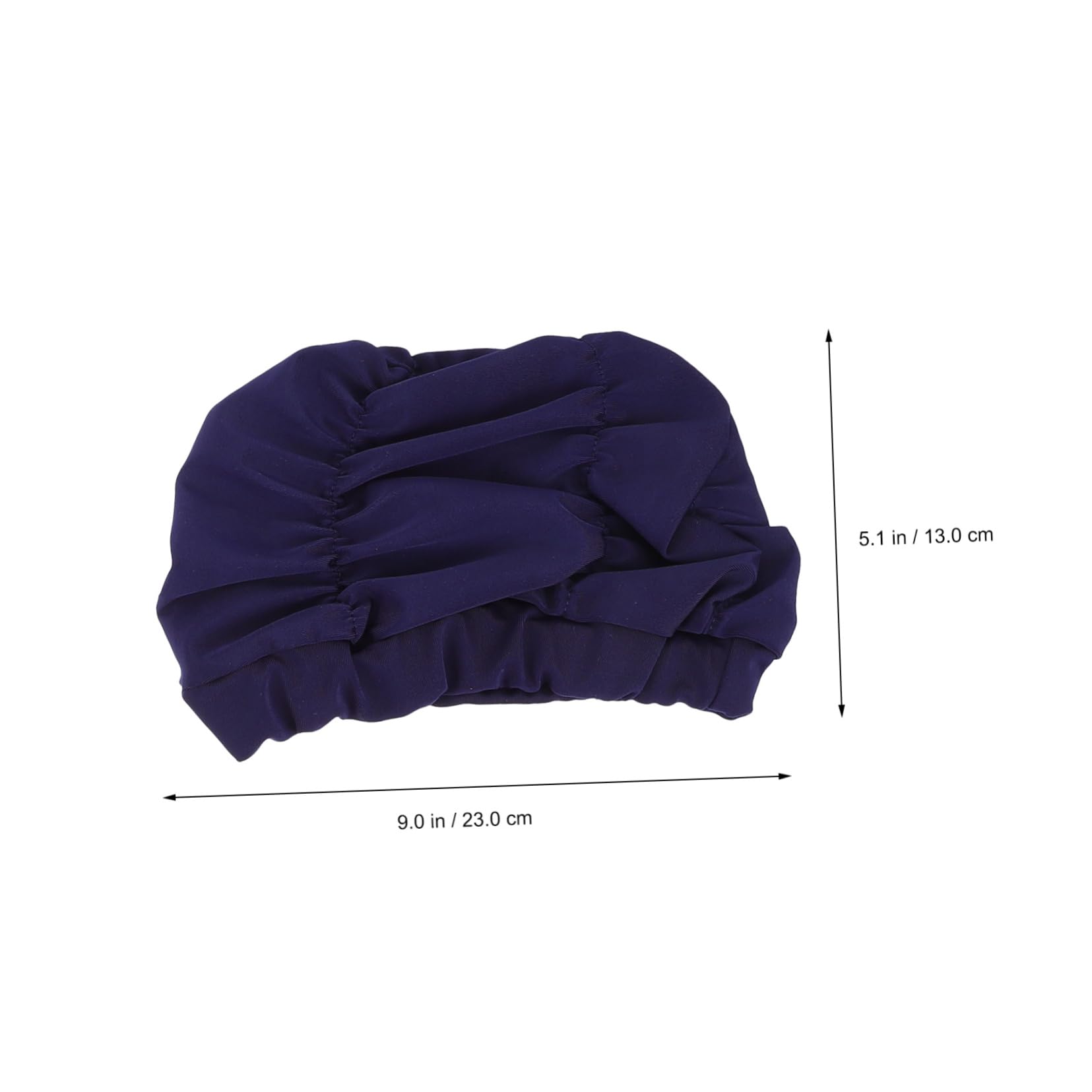 SUPVOX Gorro De Baño Plisado para Los De Natación Gorro De Baño Mujer Tapa Clip De Nariz para Nadar Gorros De Natacion Hombre Gorro De Ducha Nylon Blue