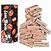 allonu 54Pcs Lust Tower – A Bold, Flirty Twist on The Lust Tower for Daring Adults, Valentine Tumbling Tower Stacking Blocks, Date Night Party Game