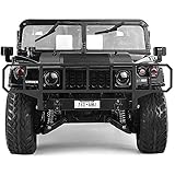 1/10 US GM Hummer H1 Military Truck 4WD Crawler RTR Pro with Travelling Frame Black