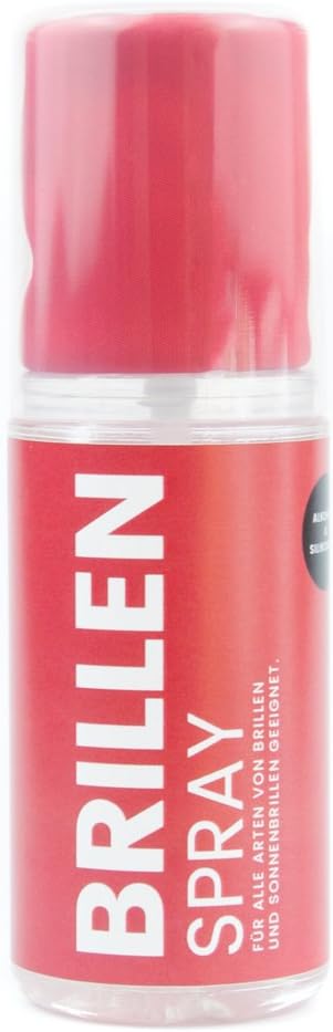 Demel Eye Pattern 2 in 1 – Glasses Cleaning/115ml Spray with Microfibre Cloth in Economy Pack/Glasses Cleaner Optician Quality Antistatic/Anti Dirt Effect