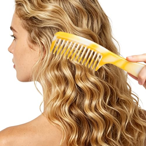 Peines de dientes anchos para cabello rizado, 2 unidades miniatura 2