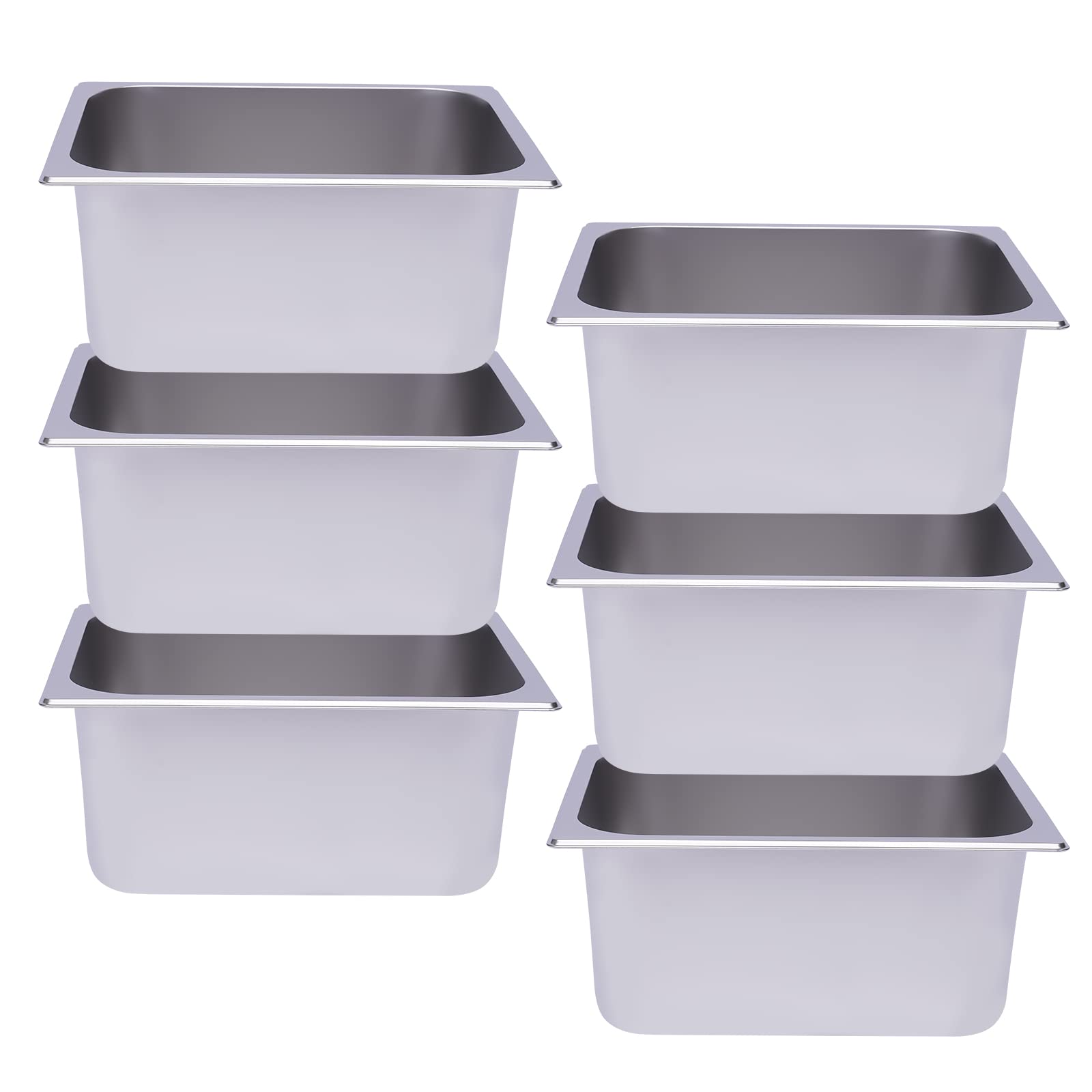1/2 contenitore per gastronorm, in acciaio inox, profondità 150 mm, 33 x 26 x 15 cm, per la casa degli hotel