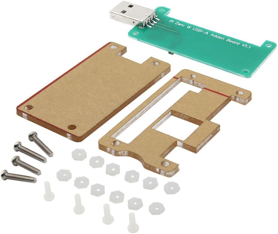 RIDEN Raspberry Pi Zero/Zero W BadUSB USB-A Addon Board USB Connector V1.1 RPi0 to U Disk Expansion Board + Transparent Acrylic Case Kit-picture-13