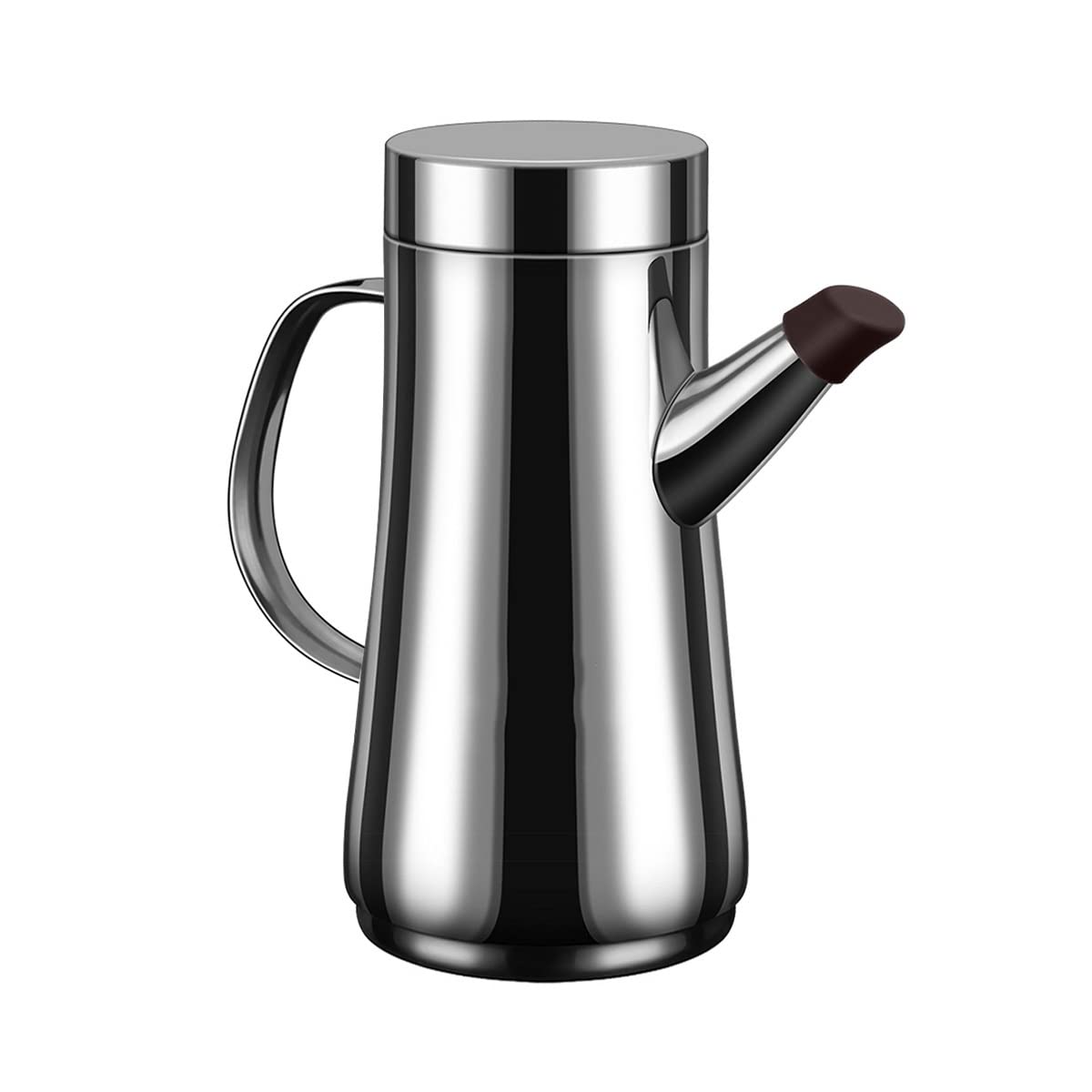 Bottiglia dispenser per olio, in acciaio inox, a prova di perdite, per olio d'oliva e aceto, per cucinare in cucina, capacità 600 ml, perfetto contenitore per salse