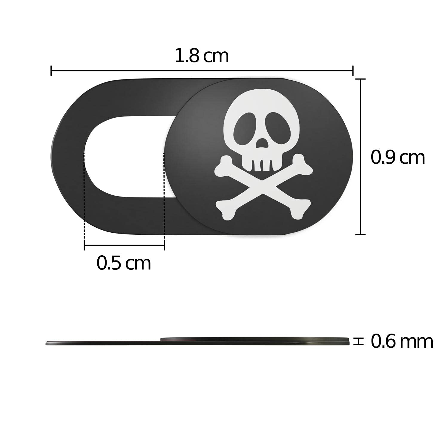 Cache Webcam Ultra-fin - Lot De 6 (blanc, Noir, Rose) - Pour PC, Mac, Tablette - KARBOME