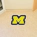 Fanmats 8325 University of Michigan Wolverines Nylon Mascot Shaped Rug, 36 Inch x 42 Inch