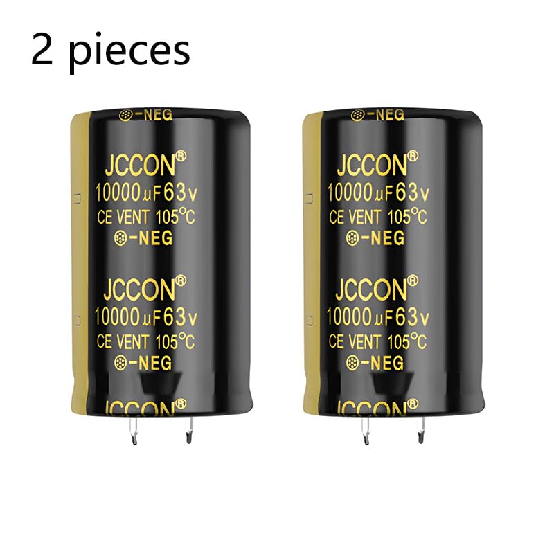 2pieces 63V 10000UF Quick Plug Electrolytic Capacitor, 30X50mm Aluminum Electrolytic Capacitor for Welder, LED Driver Power Supply, Charging Pile and so on.