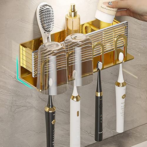 Porte-brosse à dents sans trous XMING acrylique suspendu mural - 4