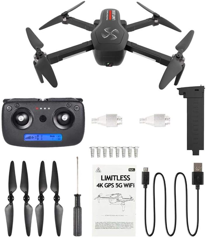 DRONE-CLONE XPERTS Drone X Pro LIMITLESS 4K GPS 5G WiFi Dual Camera Brushless Motor Quadcopter Follow Me Mode 25min Battery 800m Distance