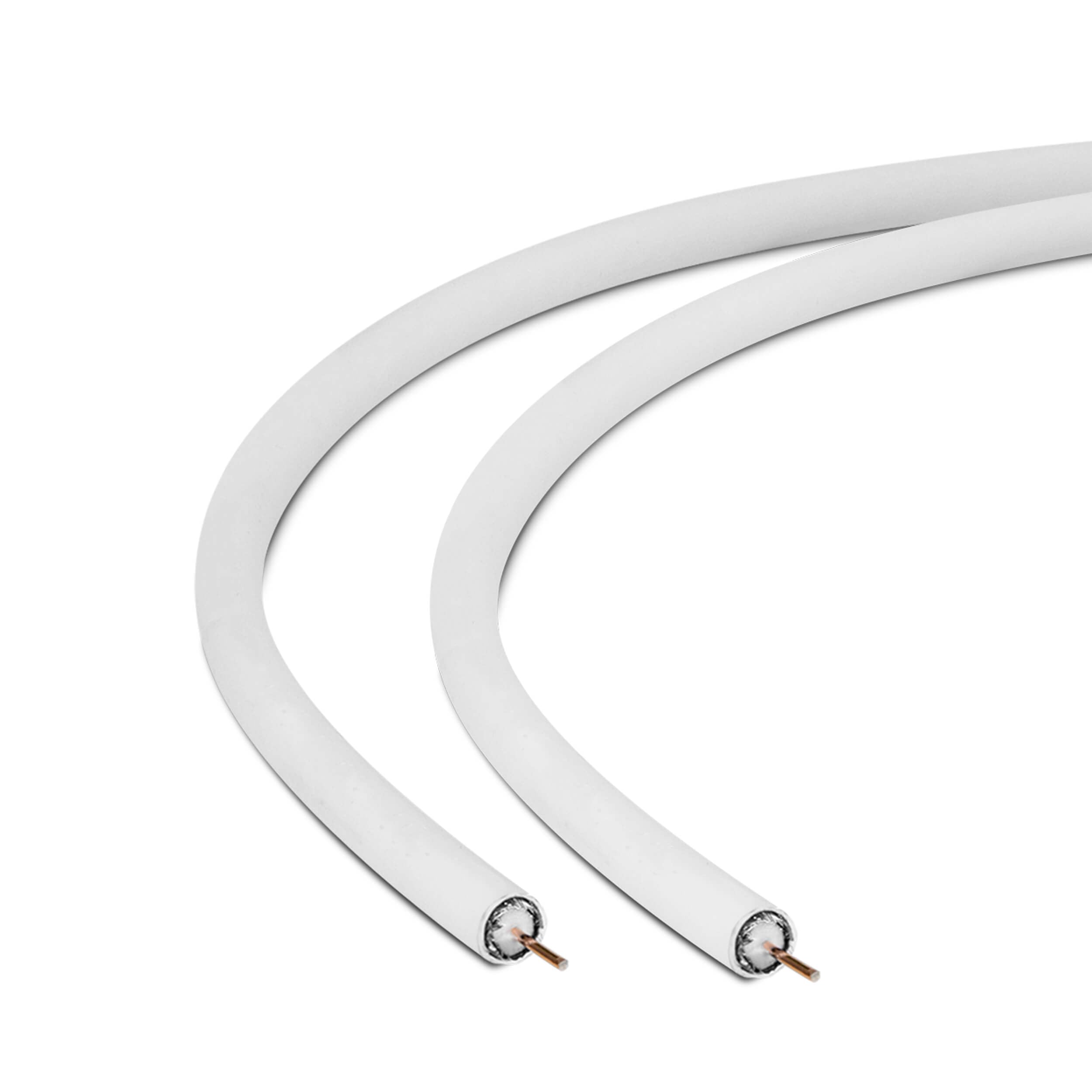 TechniSat Cable coaxial SAT básico de 100 m – 110 dB, blindaje 4 vías, 5 – 3000 MHz, revestimiento de PVC, conductor interno de acero/cobre, cable de antena premium en rollo, para satélite, DVB-S2