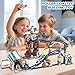 CUBIMANA Space Roller Coaster Building Sets - Rollercoaster Building Toy with Rocket, Lift Platform, Satellitesr, Carriage, Food Cart, 926PCS Space Adventure Park for Adults Teens Kids Boys Ages 8-12